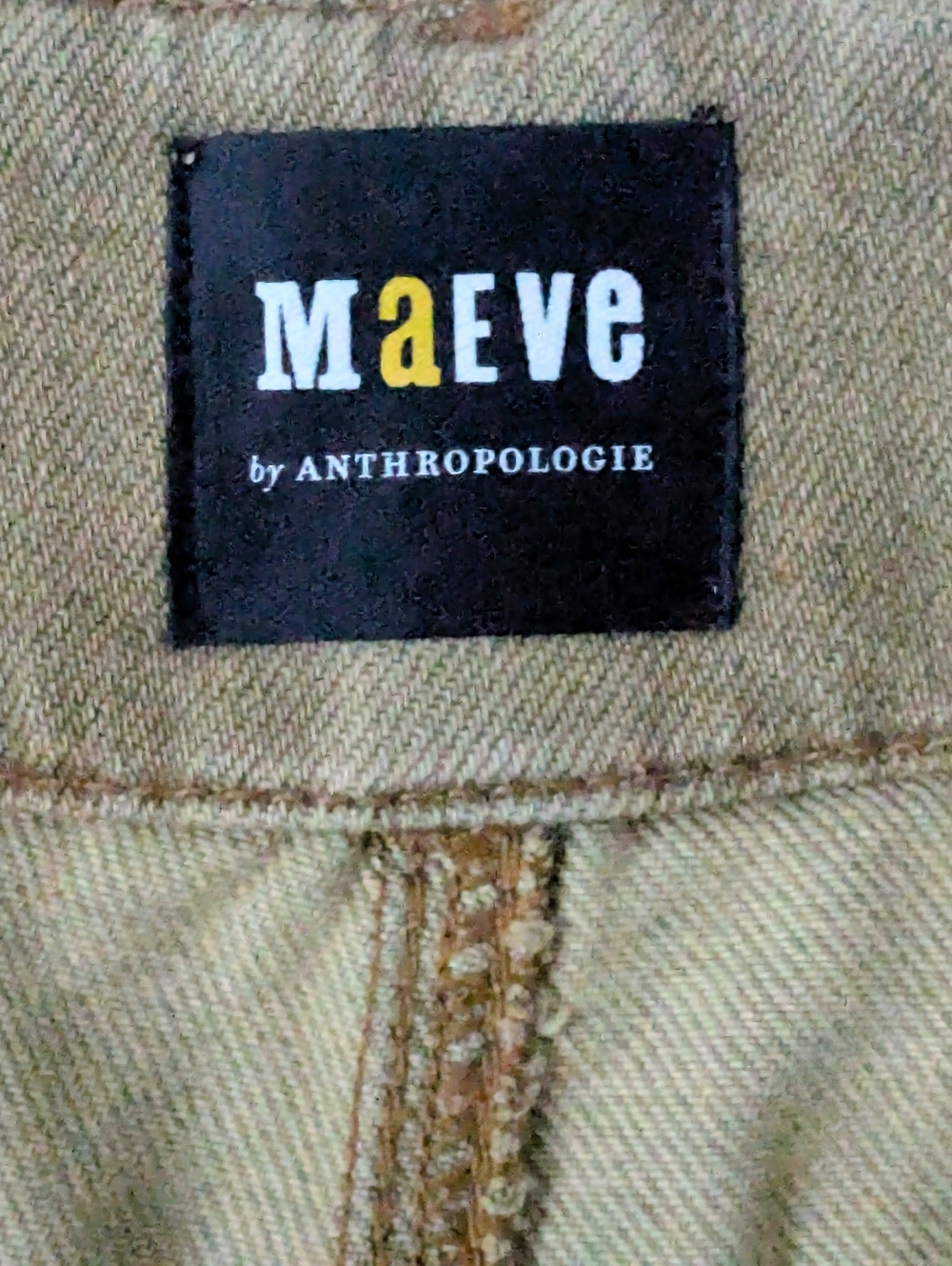 Maeve By Anthropologie Tan Colette Cropped Wide-Leg Relaxed-fit High-Rise Pants - Picture 8 of 12